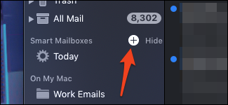 macOS Mail new smart mailbox