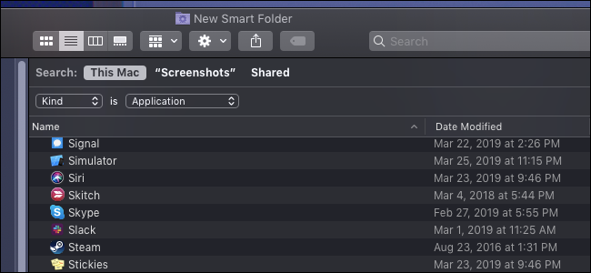 macOS smart folders