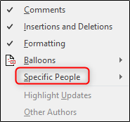 specific people