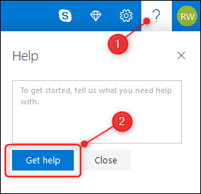 The Get Help button