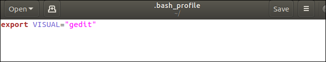 .bash_profile in gedit