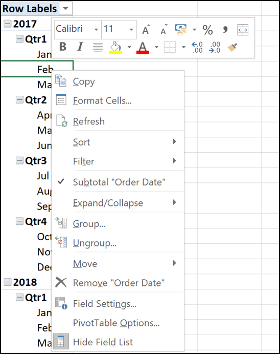 How to Calculate Percentage Change with Pivot Tables in Excel