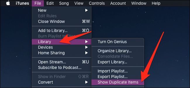 MacOS iTunes show duplicate items