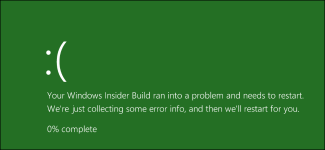 Green screen of death on Windows 10