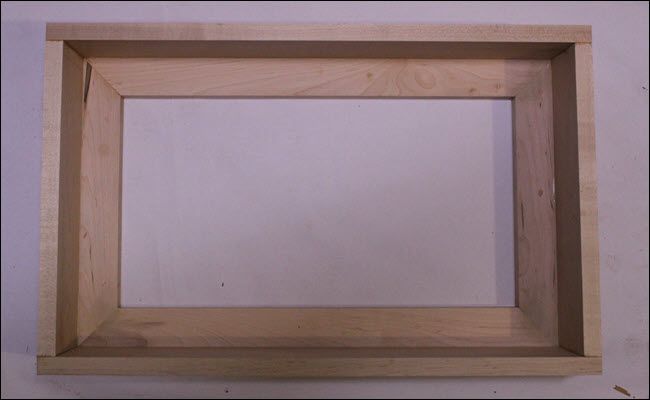 Box attached to frame