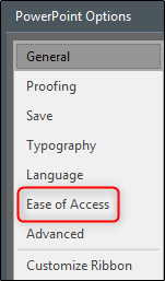 Ease of Access