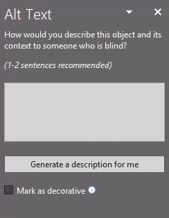 GIF automatically describe object