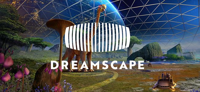 Virtual reality simulation of alien dinosaurs