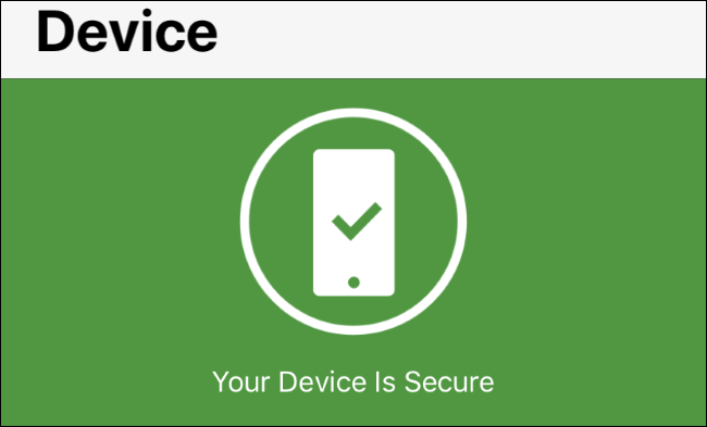 OS Alerts status in Norton Mobile Security for iOS