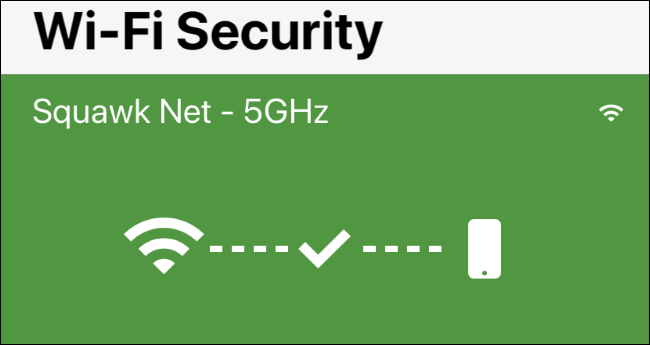 Wi-Fi Security screen in Norton Mobile Security for iPhone