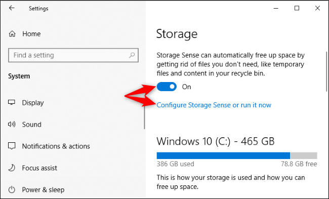 Storage options on Windows 10's May 2019 Update