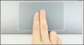 Lightly tap two fingers on the touchpad to right-click