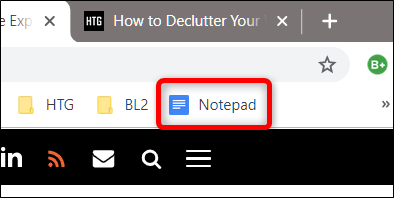 Click the notepad icon anytime to create a blank instance in the current tab