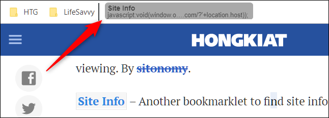 Drag the link directly onto the Bookmarks Bar to create a bookmarklet
