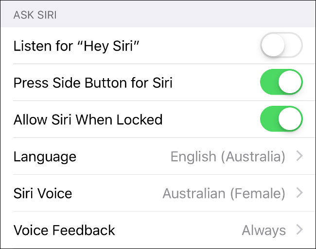 Enable or disable Siri access from the iOS lock screen