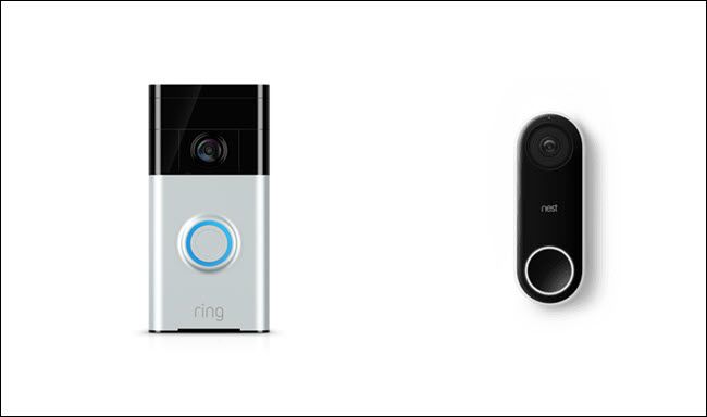 Ring Video Doorbell and Nest Hello Doorbell