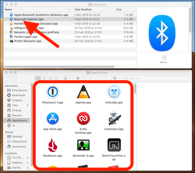 Drag "Bluetooth Explorer.app" to your Applications folder.