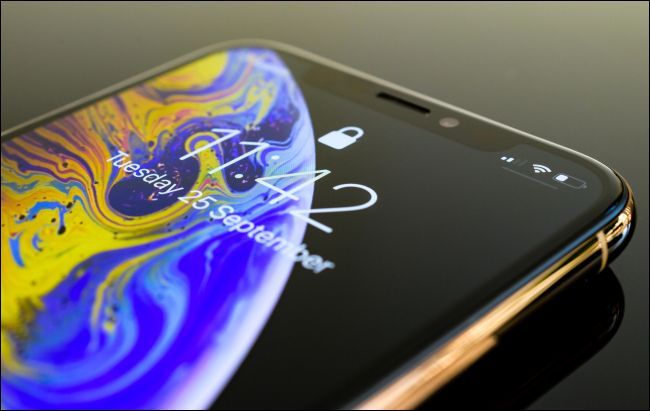 iPhone XS with an OLED screen