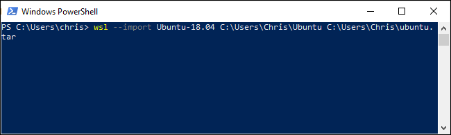 Importing a Linux TAR file in PowerShell