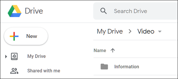 The copied folder on Google Drive after it's synced.