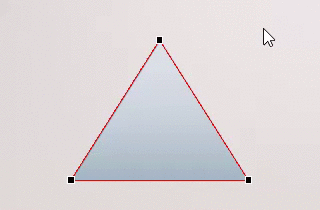 Changing the shape using edit points GIF