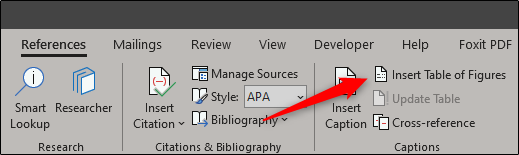 How to Create and Update a Table of Figures in Microsoft Word
