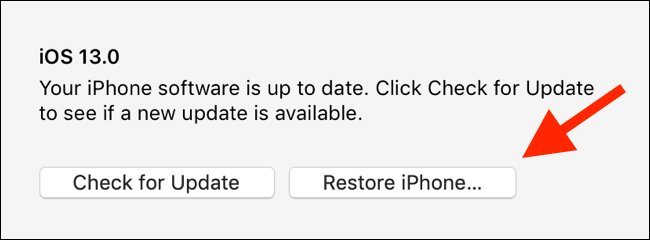 Restore iPhone or iPad to downgrade to iOS 12