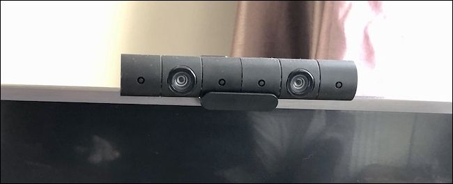 PlayStation camera in place