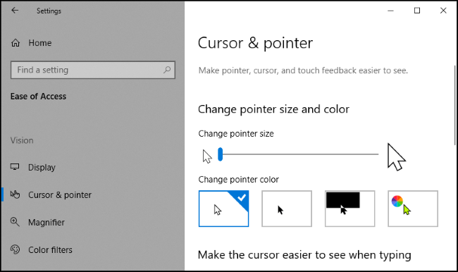 How to Change the Mouse Pointer Color and Size on Windows 10