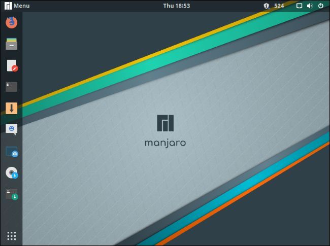 Manjaro GNOME desktop.