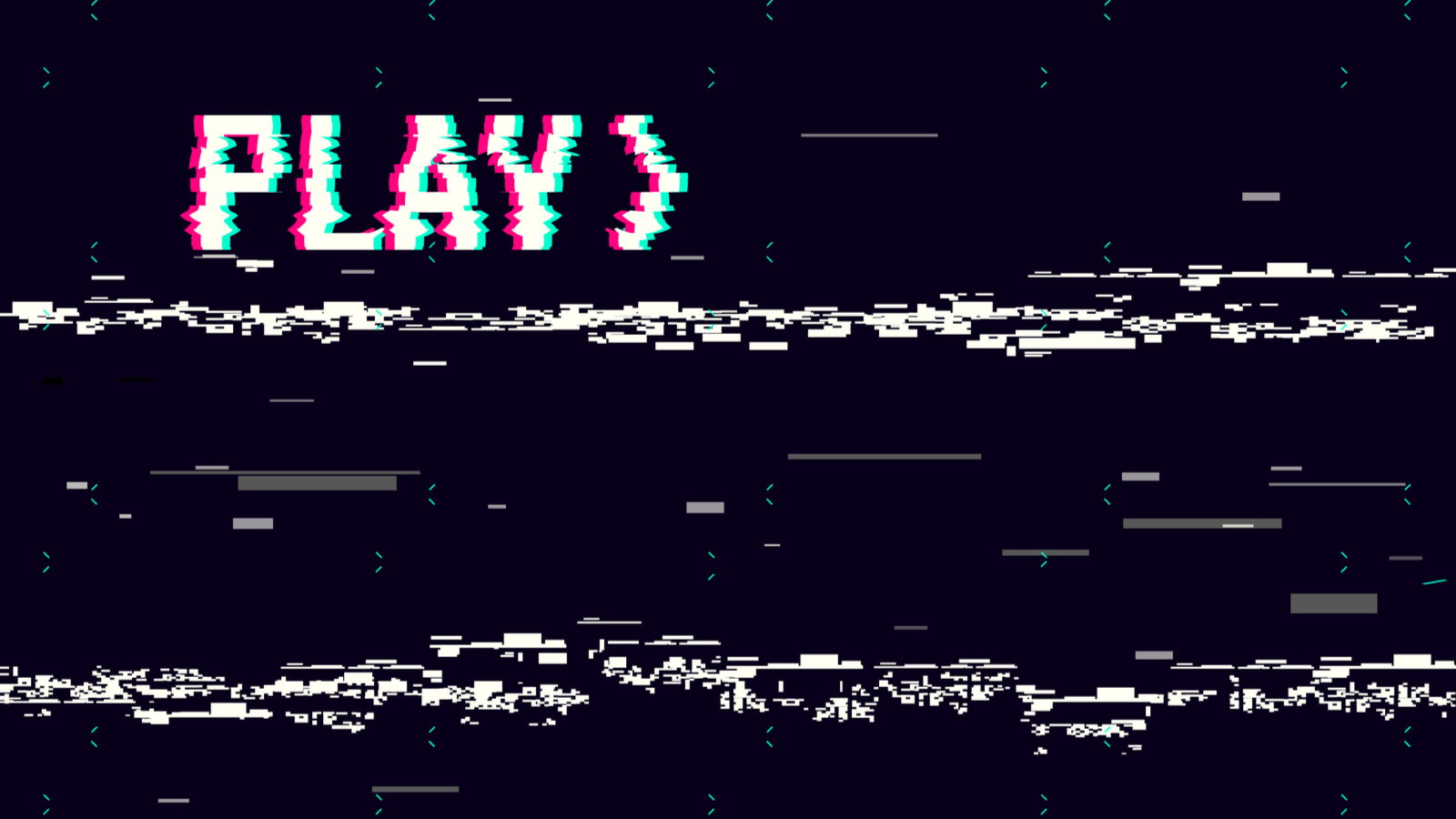 VHS-style Play screen