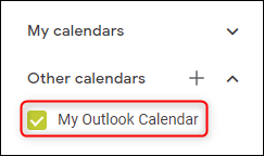 The shared calendar renamed to something meaningful.