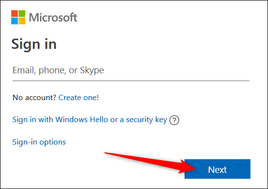 At the Sign-in page, enter the credentials to your email, and then click &quot;Next.&quot;