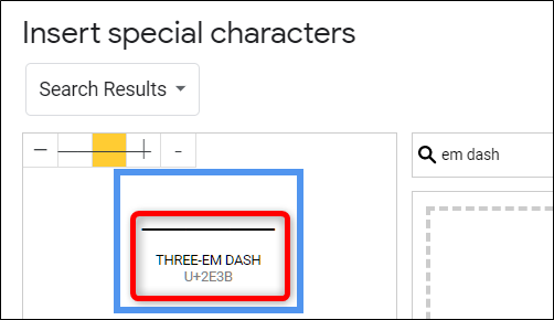 Hover over each one to make sure you insert the right type of dash.