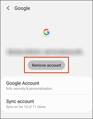 The Remove Account Button in Google Account Settings