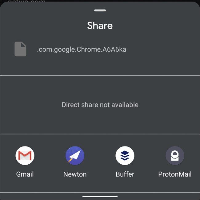 Android Chrome Export Passwords Share Sheet