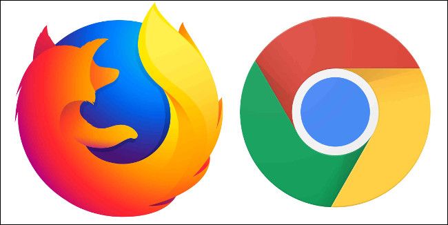 Mozilla Firefox and Google Chrome Browser Logos