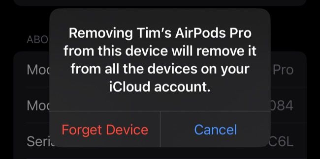 Remove AirPods Pro from Apple ID