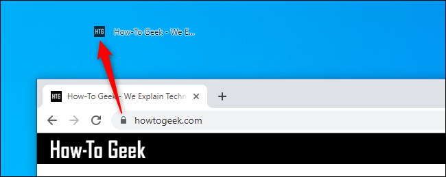 Creating a desktop shortcut link to a web page with Google Chrome on Windows 10