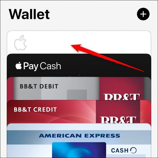 iPhone Wallet App Select Apple Card