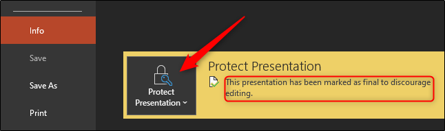 protect presentation