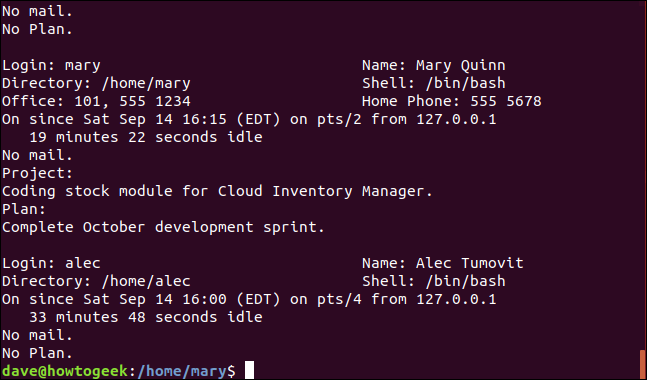 How to Use the finger Command on Linux