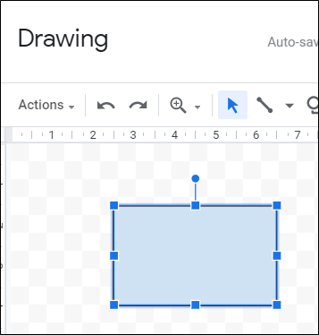 Click and drag to create a shape.