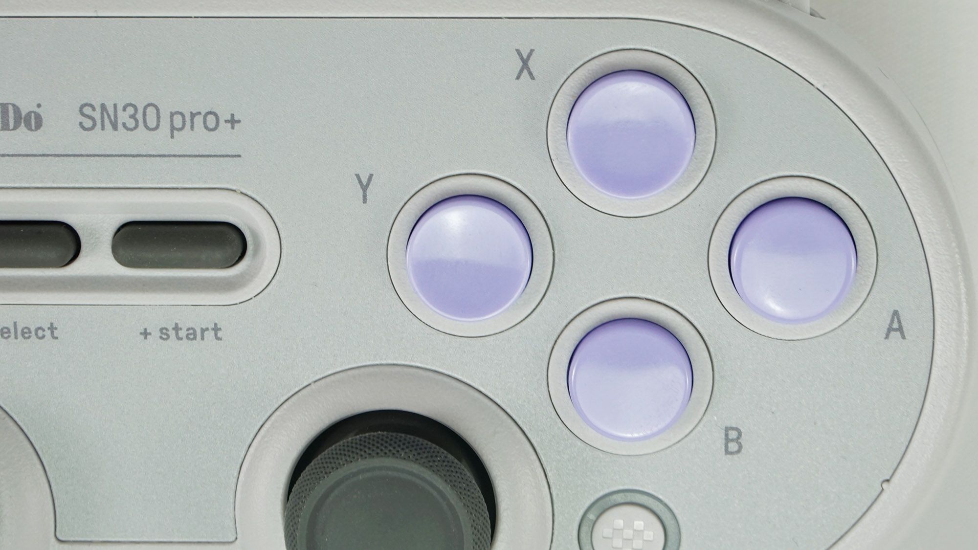 A close-up of the SN30 Pro+ control cluster. 