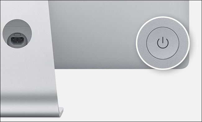 Power button on iMac