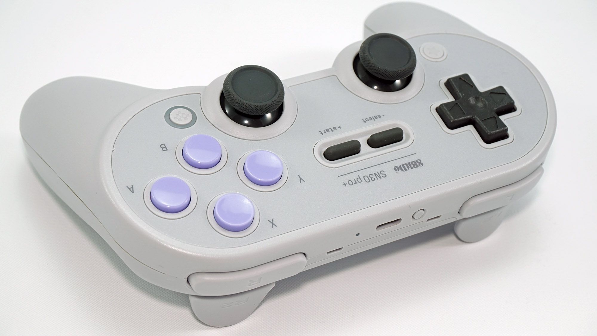 The SN30 Pro+ from the front, showing shoulder buttons.