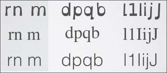 An image of different fonts.