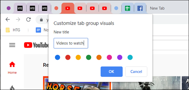 Group Tabs example image