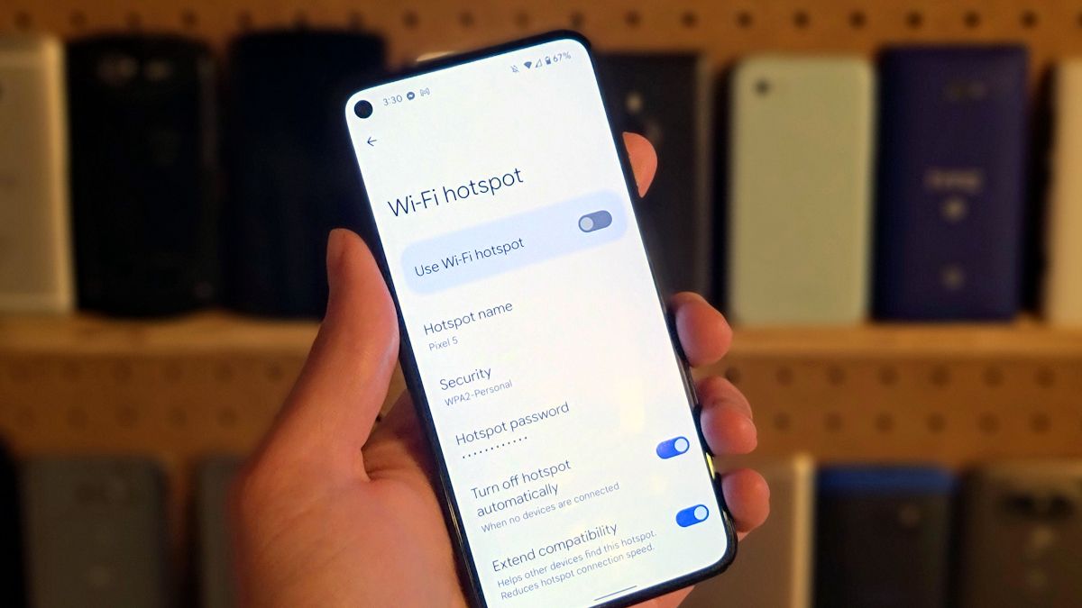 android hotspot password
