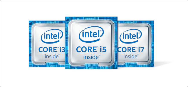 Intel Core i3, i5, and i7 logos